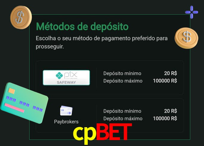 O cassino cpbet oferece uma grande variedade de métodos de pagamento